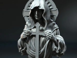 Mother Maria bas-relief 02 3D Print Model