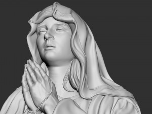 Mother Maria bas-relief 03 Modelo de Impressão 3D