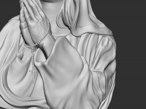 Mother Maria bas-relief 03 Modelo de Impressão 3D