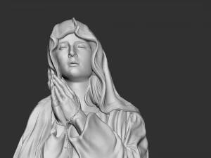 Mother Maria bas-relief 03 3D Print Model