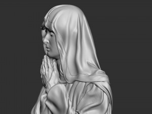 Mother Maria bas-relief 03 Modelo de Impressão 3D