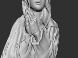 Mother Maria bas-relief 03 Modelo de Impressão 3D