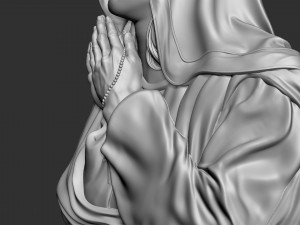 Mother Maria bas-relief 03 Modelo de Impressão 3D