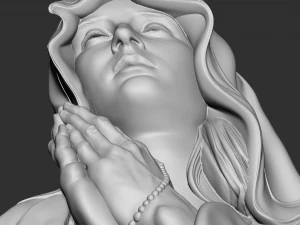Mother Maria bas-relief 03 3D Print Model