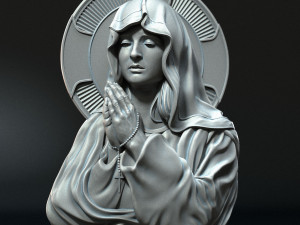 Mother Maria bas-relief 03 3D Print Model