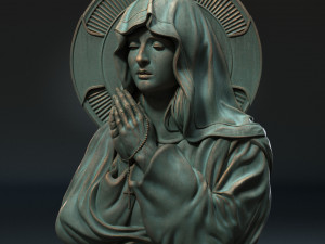 Mother Maria bas-relief 03 Modelo de Impressão 3D