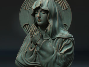 Mother Maria bas-relief 03 3D Print Model