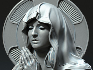 Mother Maria bas-relief 03 Modelo de Impressão 3D