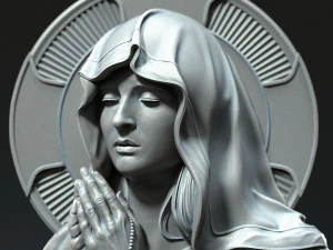 Mother Maria bas-relief 03 3D Print Model