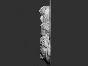 Mother Maria bas-relief 04 Modelo de Impressão 3D