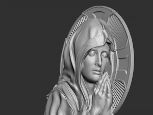 Mother Maria bas-relief 05 3D Print Model