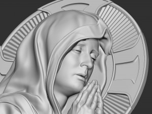 Mother Maria bas-relief 05 3D Print Model