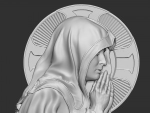 Mother Maria bas-relief 05 3D Print Model