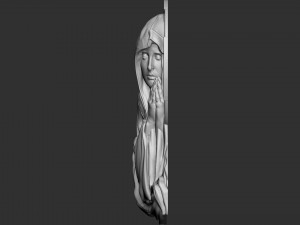 Mother Maria bas-relief 05 3D Print Model
