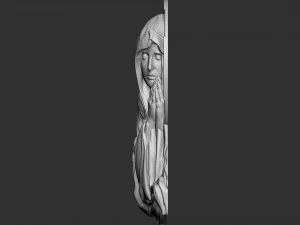 Mother Maria bas-relief 05 3D Print Model