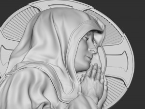 Mother Maria bas-relief 05 3D Print Model