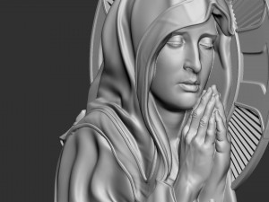 Mother Maria bas-relief 05 3D Print Model