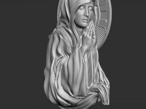 Mother Maria bas-relief 05 3D Print Model