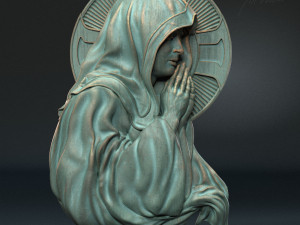 Mother Maria bas-relief 05 3D Print Model