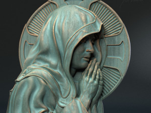 Mother Maria bas-relief 05 3D Print Model
