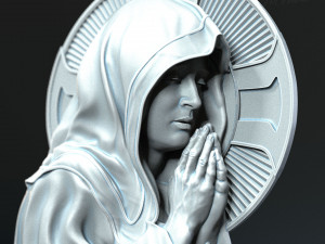 Mother Maria bas-relief 05 3D Print Model