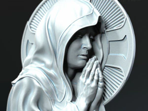 Mother Maria bas-relief 05 3D Print Model