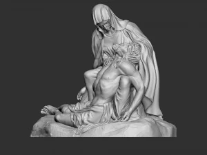 Jesus Sculpture 09 3D Print Model