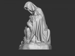 Jesus Sculpture 09 3D Print Model