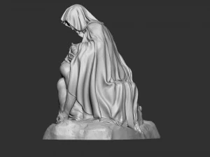 Jesus Sculpture 09 3D Print Model