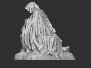 Jesus Sculpture 09 3D Print Model