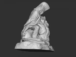 Jesus Sculpture 09 3D Print Model