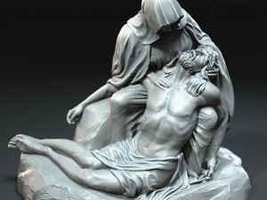 Jesus Sculpture 09 3D Print Model