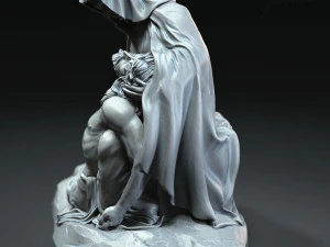 Jesus Sculpture 09 3D Print Model