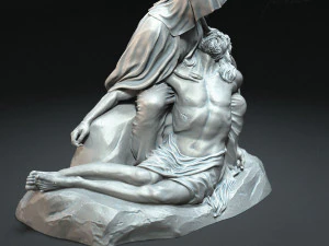 Jesus Sculpture 09 3D Print Model