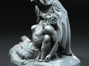 Jesus Sculpture 09 3D Print Model