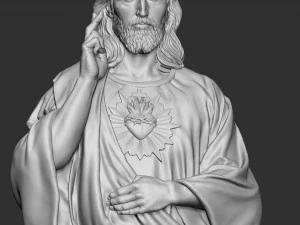 Jesus Sculpture 01 3D Print Model