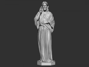 Jesus Sculpture 01 3D Print Model