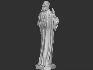 Jesus Sculpture 01 3D Print Model