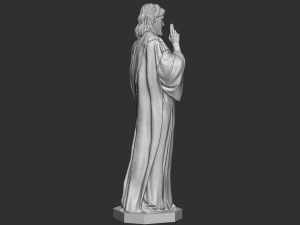 Jesus Sculpture 01 3D Print Model
