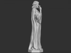 Jesus Sculpture 01 3D Print Model