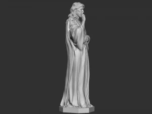 Jesus Sculpture 01 3D Print Model