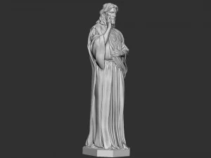 Jesus Sculpture 01 3D Print Model