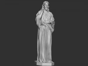 Jesus Sculpture 01 3D Print Model