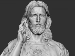 Jesus Sculpture 01 3D Print Model
