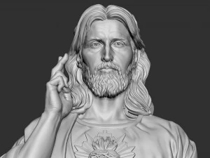 Jesus Sculpture 01 3D Print Model
