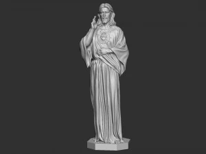 Jesus Sculpture 01 3D Print Model