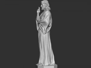 Jesus Sculpture 01 3D Print Model