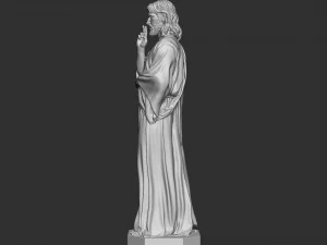 Jesus Sculpture 01 3D Print Model