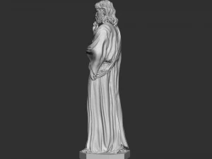 Jesus Sculpture 01 3D Print Model