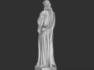 Jesus Sculpture 01 3D Print Model